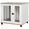 PawHut Hundekäfig Haustier auf Füßen 2 in 1 Beistelltisch mit 1 verriegelbaren Tür - Maße 73L x 60B x 68H cm