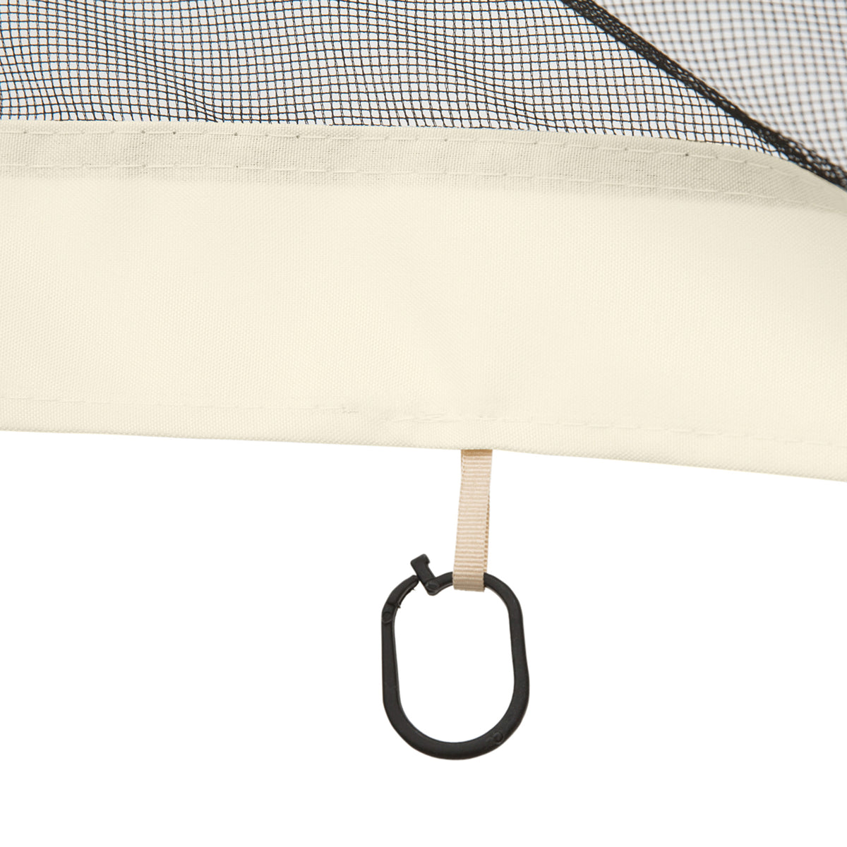 Outsunny Moskitonetz für 3x3 Pavillon 4 Seitenteile Fliegennetz mit Haken Reißverschluss Mückennetz Insektenschutz Fliegengitter Nylon-Mesh Schwarz