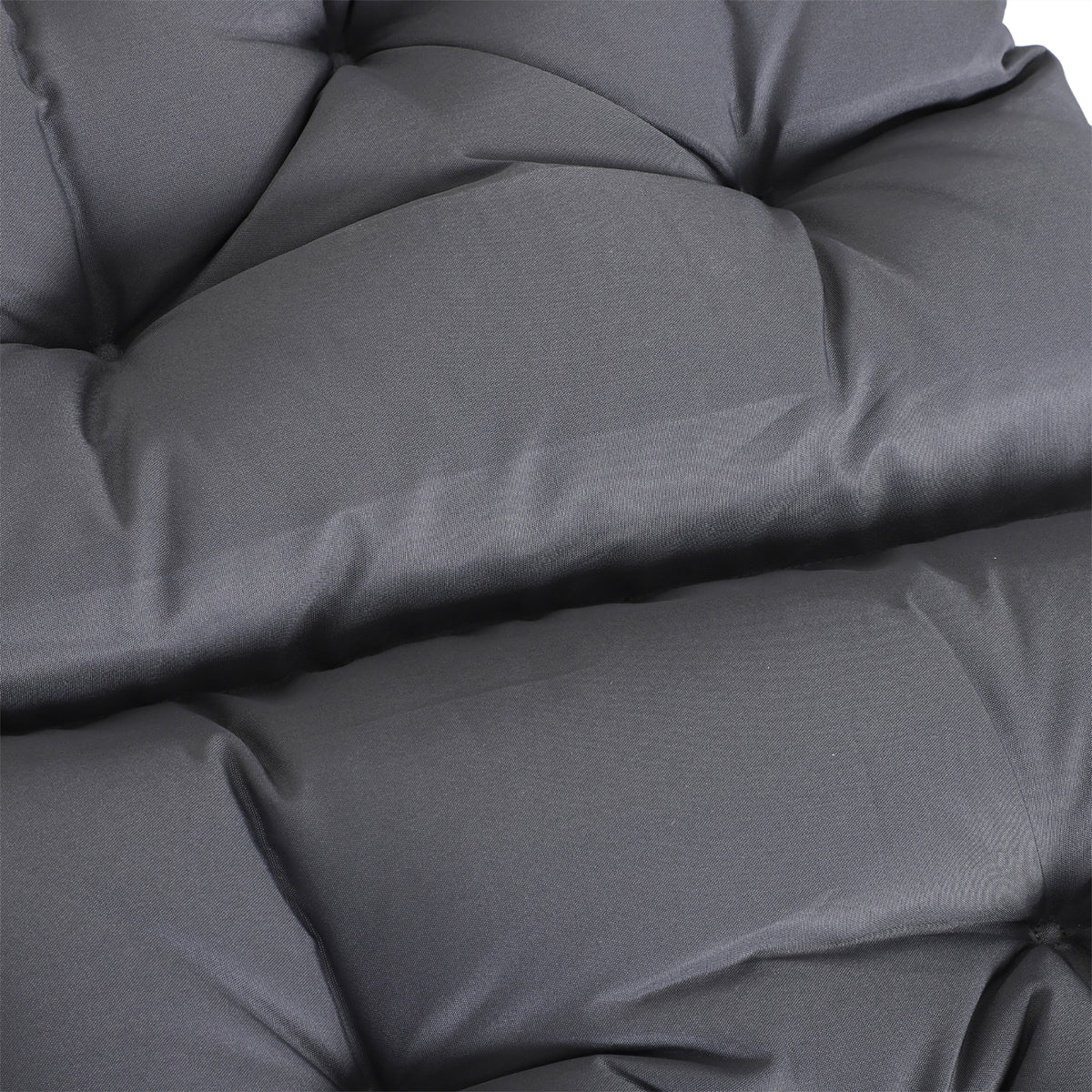 Outsunny 2er-Set Sitzkissen, 98cm x 50cm x 8cm Stuhlkissen mit Bänder, Polsterauflage, waschbar/Ergonomische Sitzpolster für Haus, Garten, Sofa, Grau