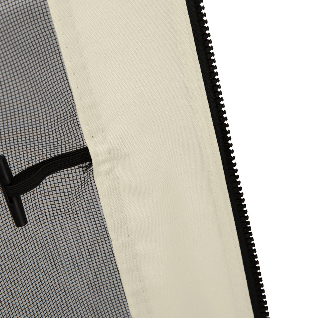 Outsunny Moskitonetz für 3x3 Pavillon 4 Seitenteile Fliegennetz mit Haken Reißverschluss Mückennetz Insektenschutz Fliegengitter Nylon-Mesh Schwarz