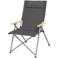 Outsunny Campingstuhl Klappstuhl Outdoorstuhl, wetterbeständig, inkl. Transporttasche, 74 x 59,5  x 98 cm, Grau